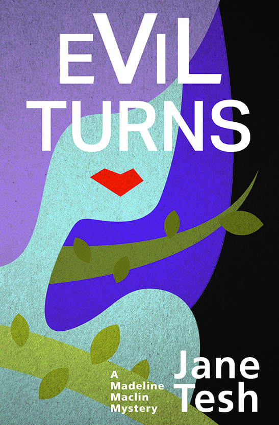 A book cover with the title evil turns.